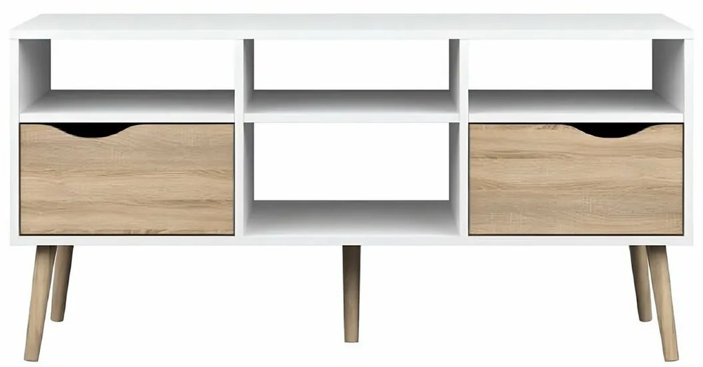 OSLO 75391 TV stolík, biely