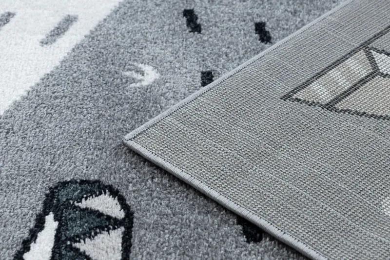 Detský kusový koberec Fun Indian grey - 140x190 cm
