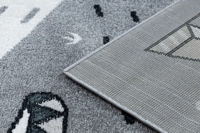 Detský kusový koberec Fun Indian grey - 200x290 cm