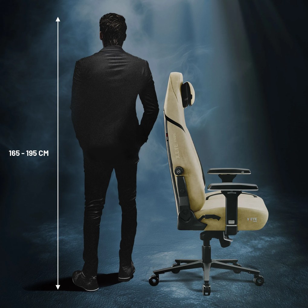 Herné kreslo Normal Size v zlatý-čierny: Diablo X-Eye Prime Broken Gold