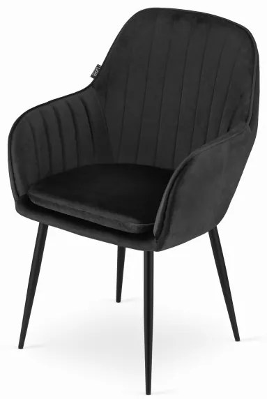 Set jedálenských stoličiek LUGO čierne (2ks)