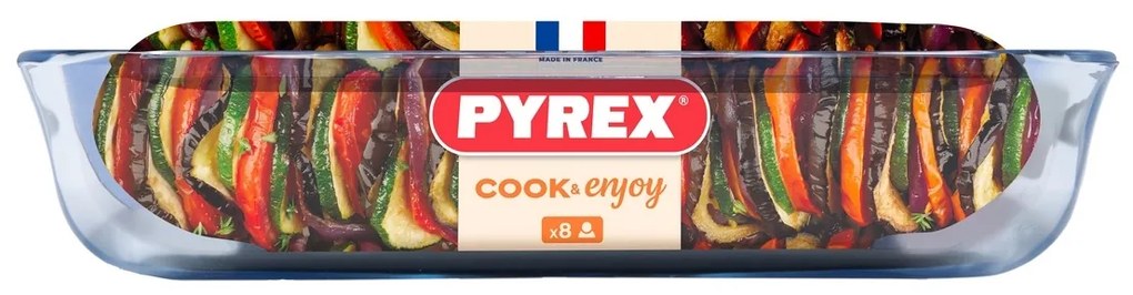 Pyrex Sklenený pekáč 4,9 l, 40 x 27 x 7 cm, L