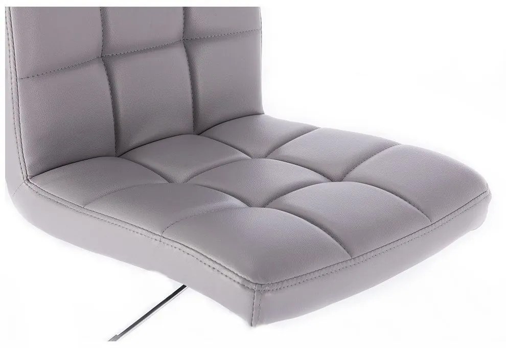 LuxuryForm DESIGN Stolička TOLEDO na striebornom tanieri - sivá
