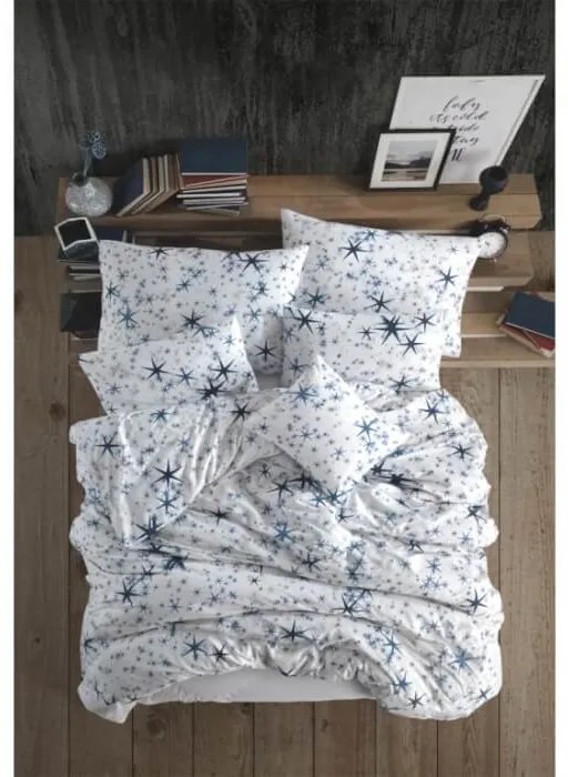 Bavlnená obliečka Stars Modrá