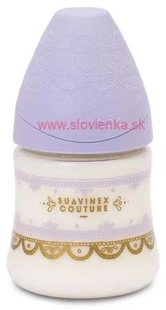 SUAVINEX - fľaša PREMIUM 150 ml silikón - fialová