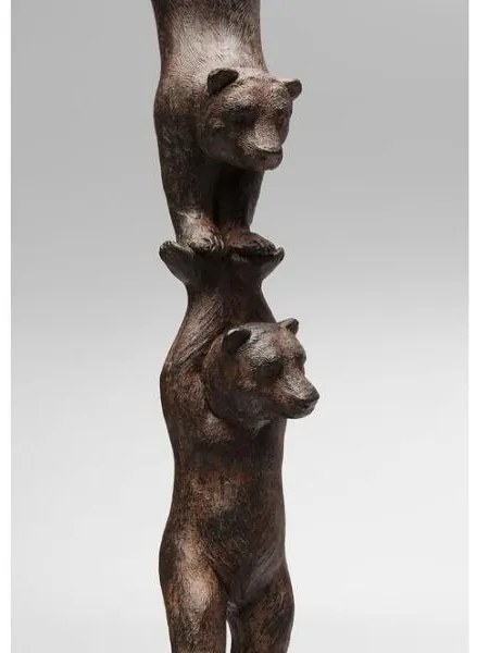 Artistic Bears Balance dekorácia hnedá 51 cm