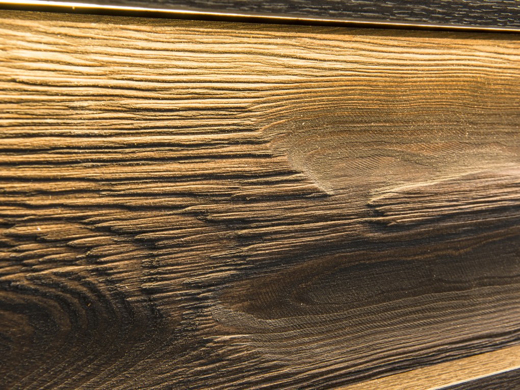 Manželská posteľ 160 cm Indie 19 (s LED osvetlením) (s roštom) (jaseň tmavý). Akcia -20%. Vlastná spoľahlivá doprava až k Vám domov. 1057806