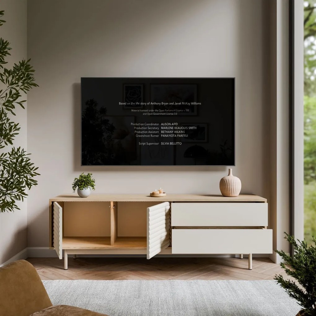 TV STOLÍK CELESTINO DUB + KAŠMÍR 160 cm