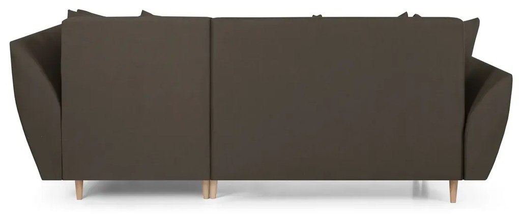 MEGA AKCE Rozkládací rohová sedací souprava ALEX Hnědá