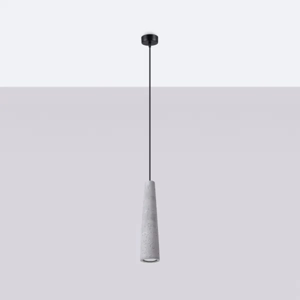 Sollux SL.1347 - Luster na lanku ELECTRA 1xGU10/10W/230V betón/šedá