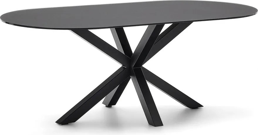 Jedálenský stôl so sklenenou doskou 100x200 cm Argo – Kave Home