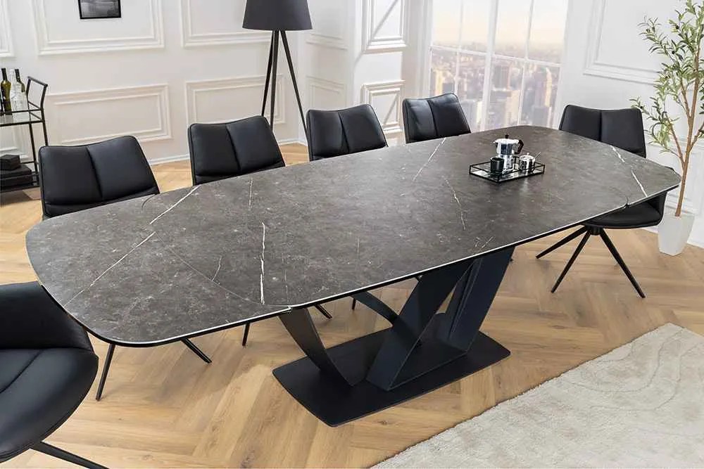 Rozťahovací keramický stôl Vallerina 180-220-260 cm grafit