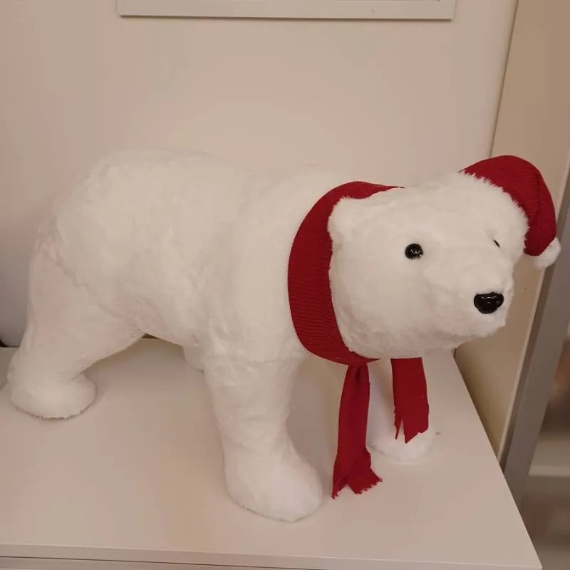 DECOLED Medvídek, 70 x 28 x 44 cm, bílý