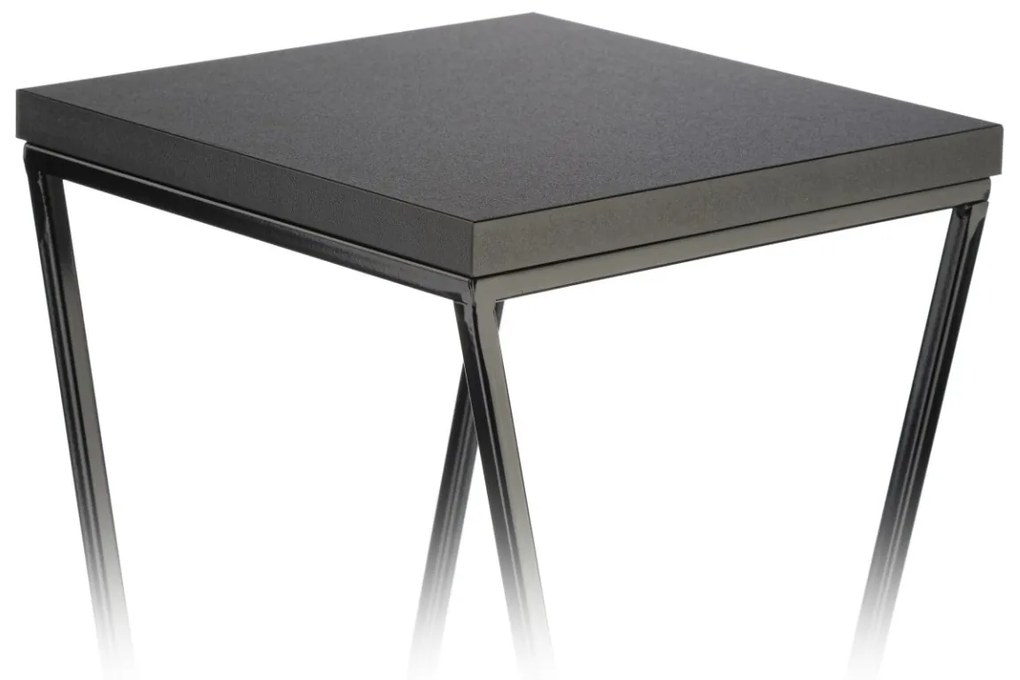 Kvetinový stojan LOFT I 100 cm čierny