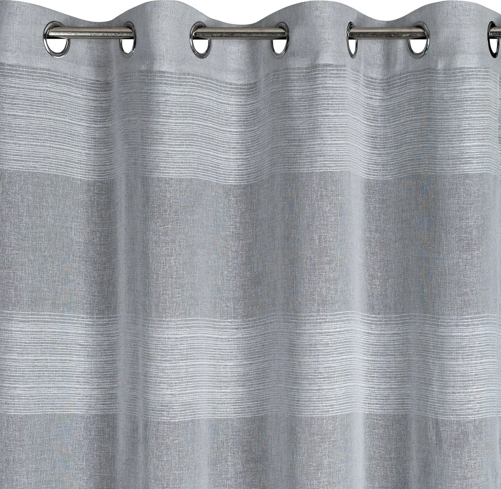 ZÁVES NA KRÚŽKOCH AGATA 140X250 CM STRIEBORNÁ