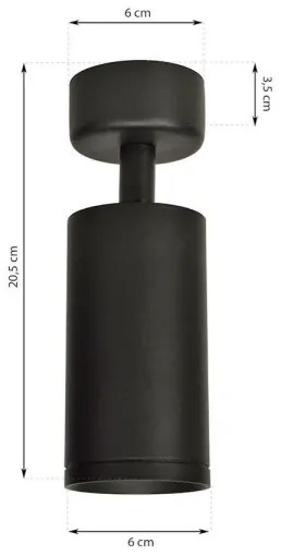 Bodové svietidlo MICA 1xGU10/25W/230V