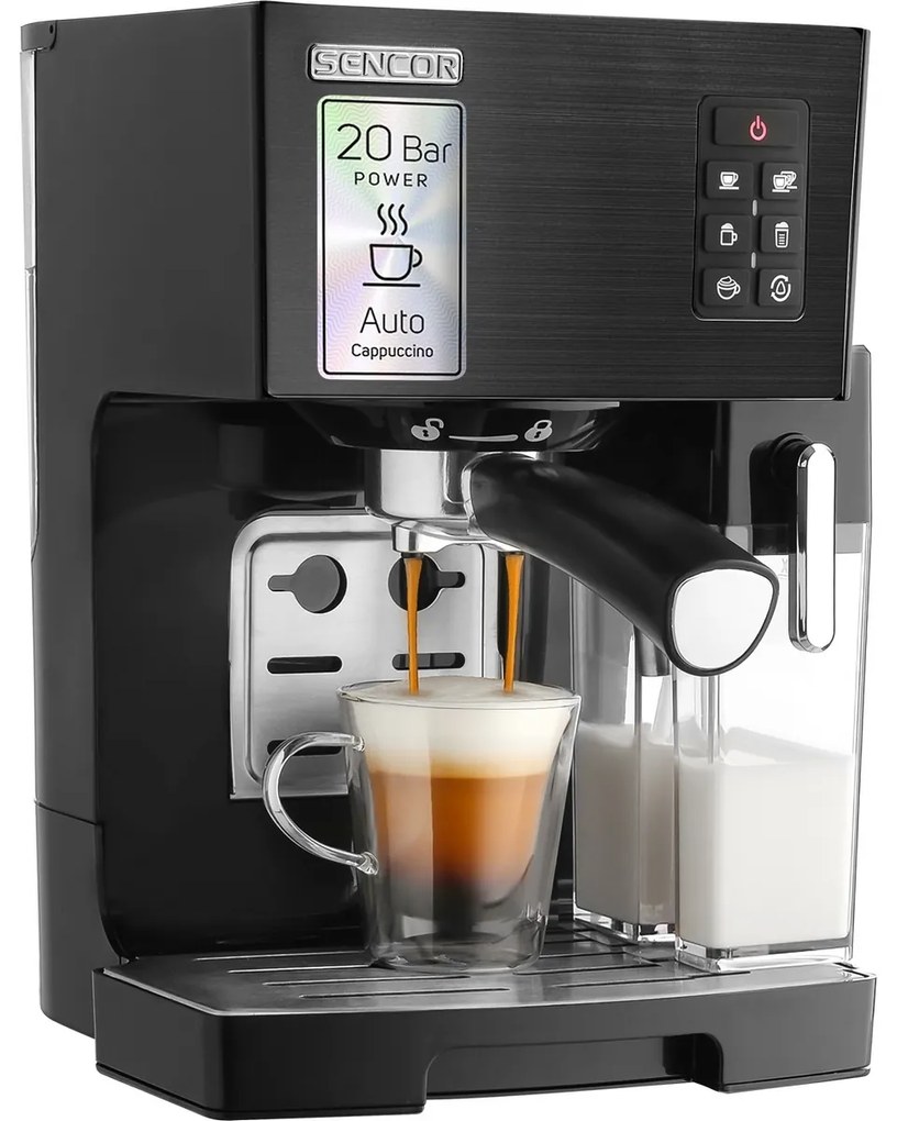 Sencor SES 4050SS-EUE3 poloautomatický espresso kávovar