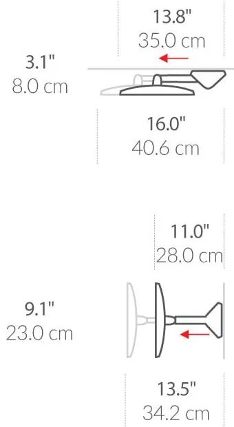 Nástenné/kozmetické zrkadlo s osvetlením/zväčšovacie (5x) ø 20 cm Sensor – simplehuman