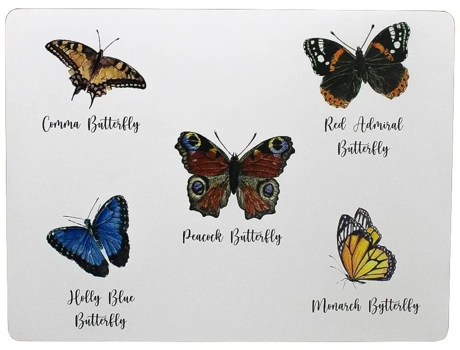 4ks pevné korkové prestieranie motýli - 30*40*0,4cm