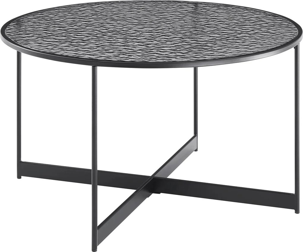 XXXLutz KONFERENČNÝ STOLÍK, čierna, kov, sklo, 80/80/45 cm Livetastic - Stolíky do obývačky - 001769015001