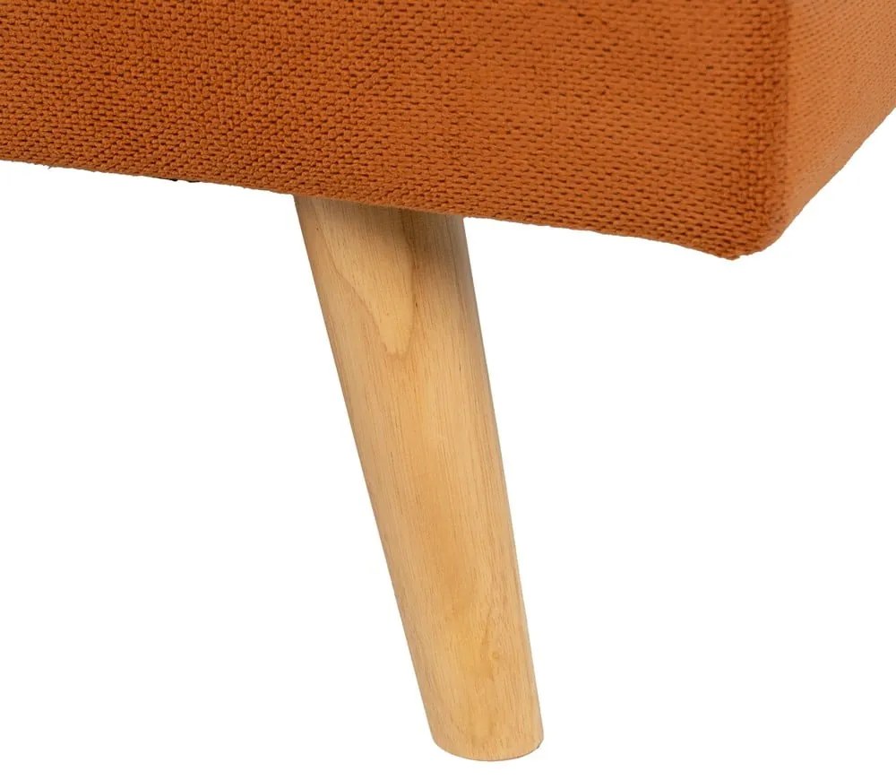 Ženilková rozkladacia pohovka v tehlovej farbe 175 cm – Ixia