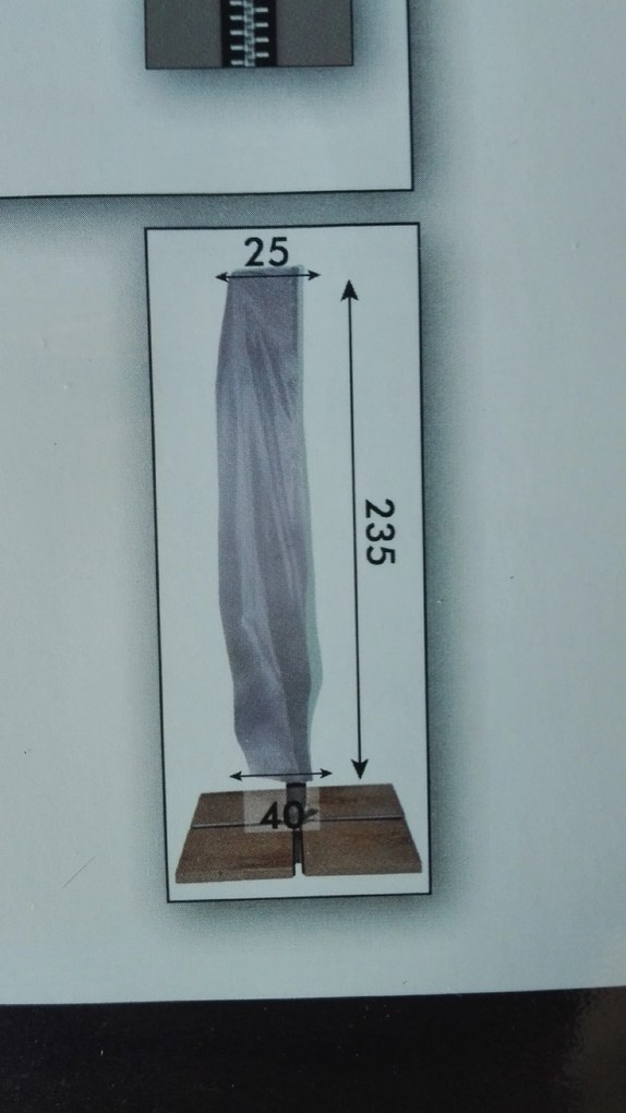 Derby Ochranný obal pre výkyvné slnečníky až do 300, 350 cm a 300 x 300 cm