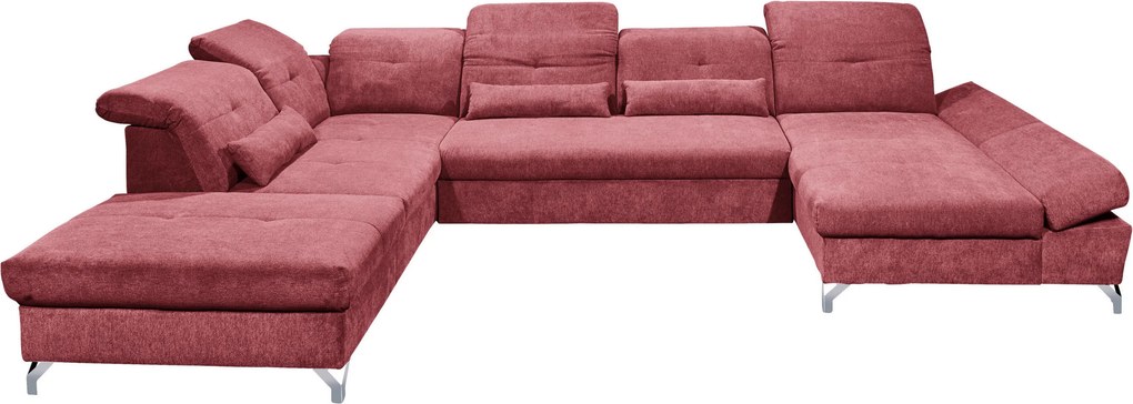 XXXLutz SEDACIA SÚPRAVA, textil, bobuľová MID.YOU - Sedačky - 002220028618