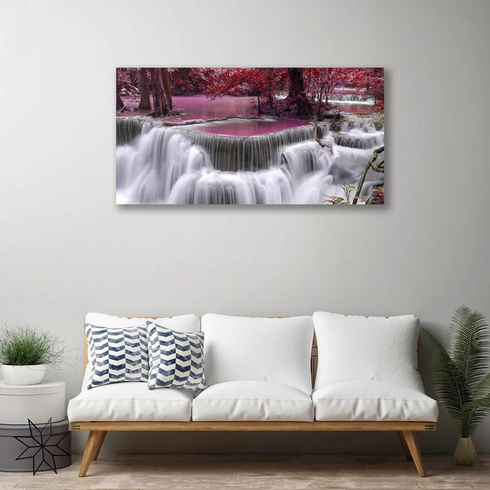 Obraz na plátne Vodopád góry príroda 120x60 cm