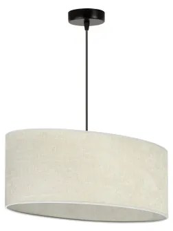 Duolla - Luster na lanku OVAL 1xE27/15W/230V šedá