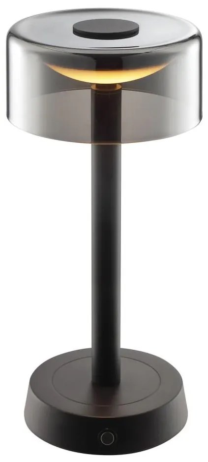 Brilliant - LED stmievateľná nabíjateľná dotyková stolná lampa RAZOR LED/2,5W/5V 2700K IP44 čierna