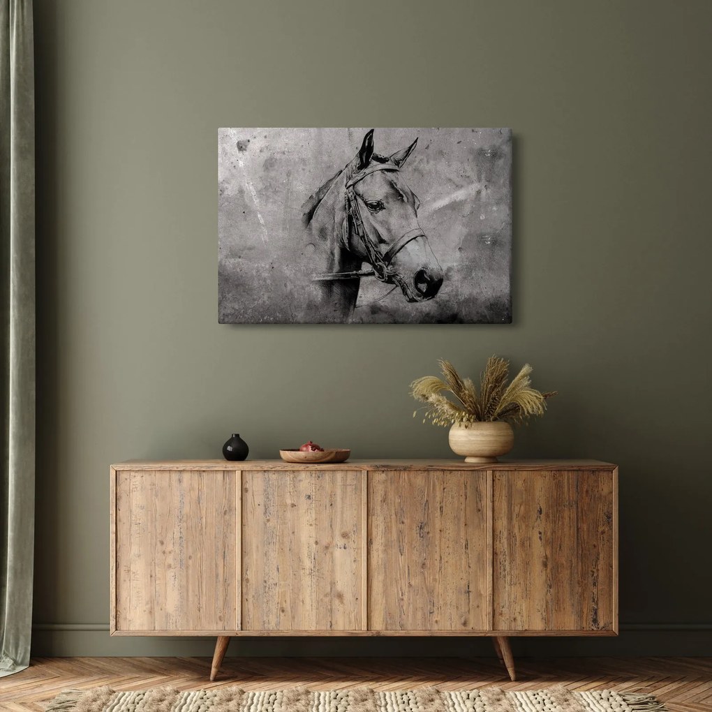 Obraz - Portrét koňa (90x60 cm)