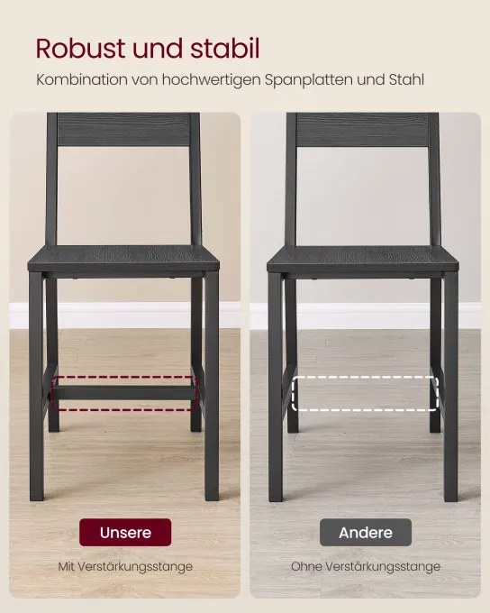 Set dvoch jedálenských stoličiek LDC092B04 (2 ks)