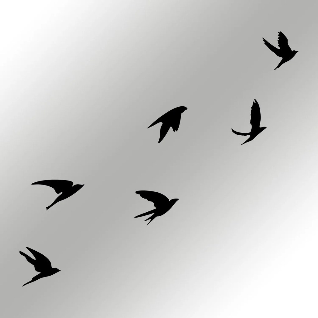 Nástenná kovová dekorácia Umudo čierna