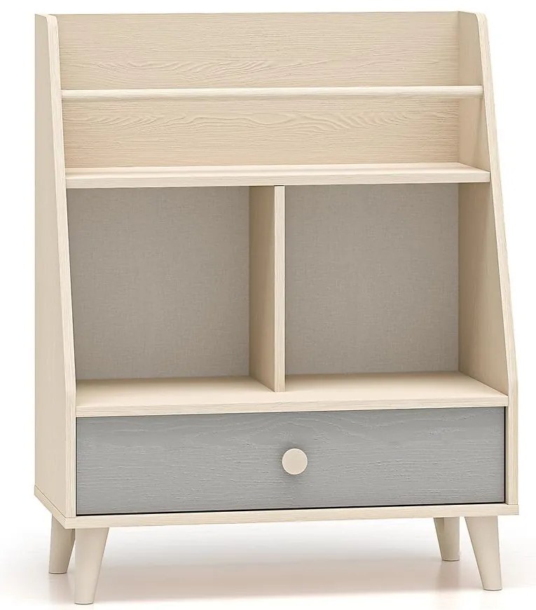 Regál Mevel 09 Púštny piesok/Sivá Pallad