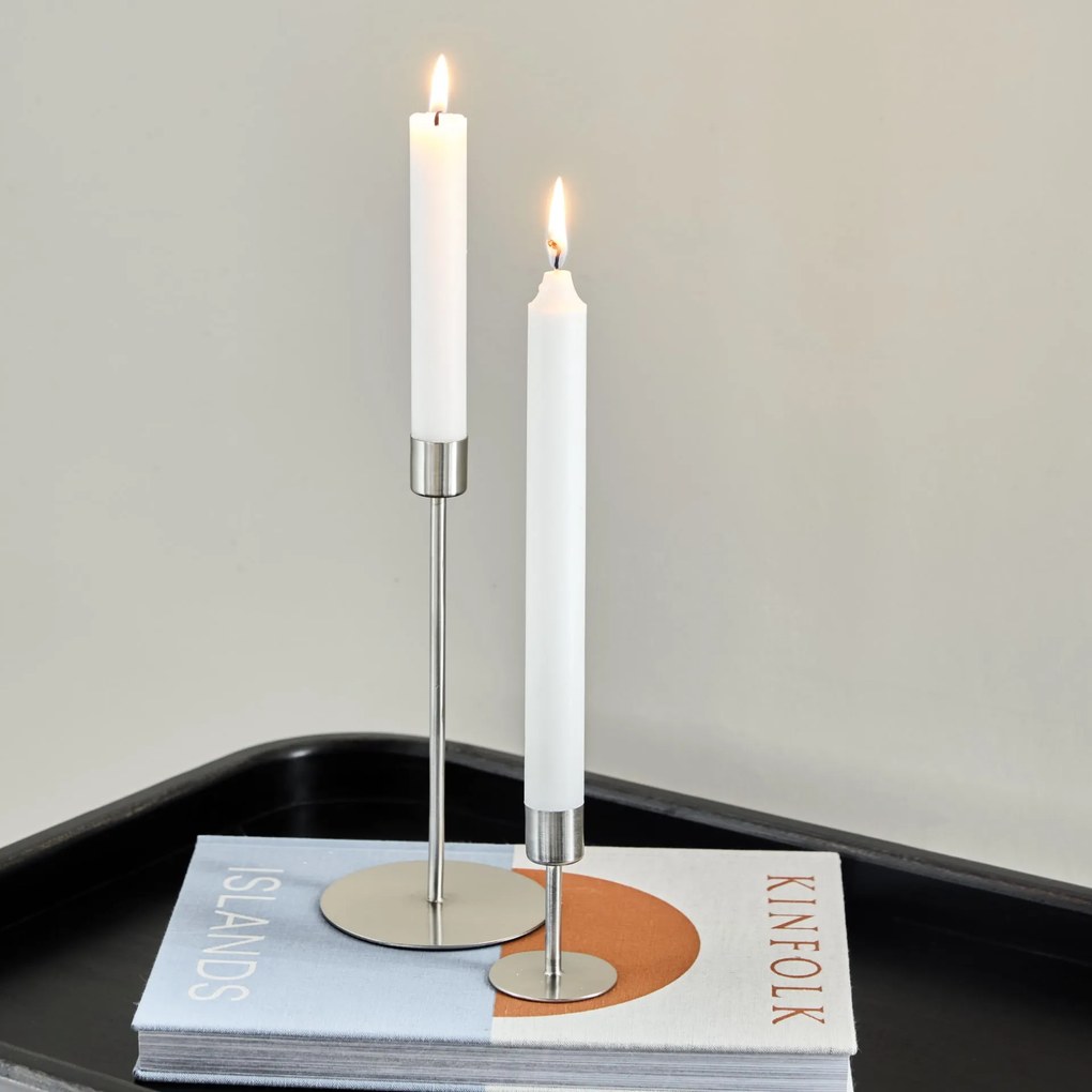 House Doctor Kovový svietnik Anit Silver 7 cm