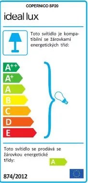 IDEAL LUX Závesné osvetlenie COPERNICO, čierne