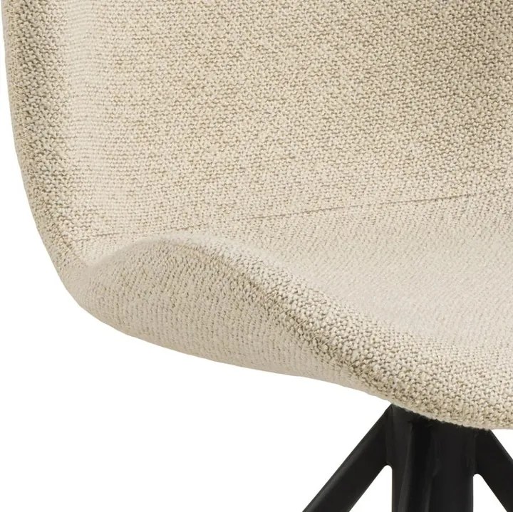 Otočná jídelní židle Batilda A1 krémová