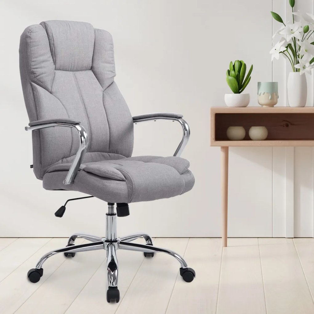 Design-Shop Kancelárska XXL stolička Xanthy látka - Sivá