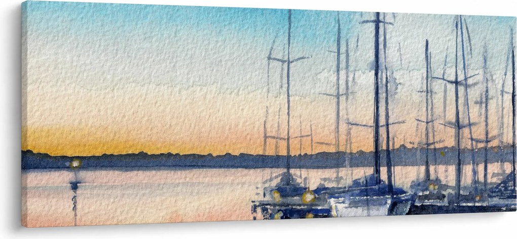 Obraz - Lodičky, aquarel (120x50 cm)