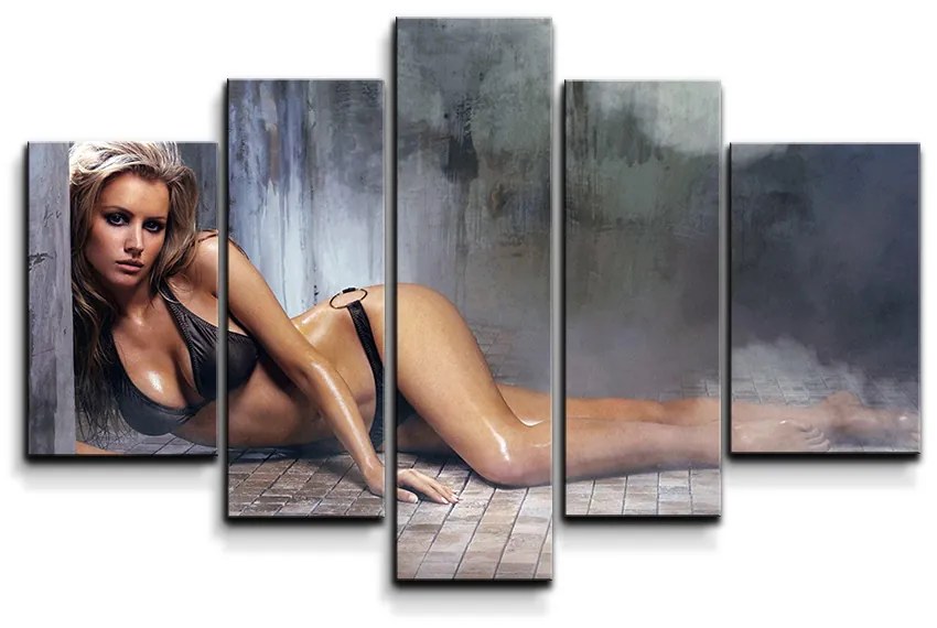 Sablio Obraz - 5-dílný Sexy žena - 125x90 cm