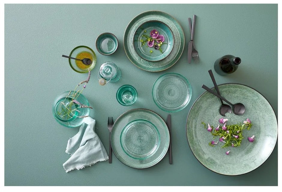 Zelená/čierna misa z kameniny ø 40 cm Gastro Black/Green – Bitz