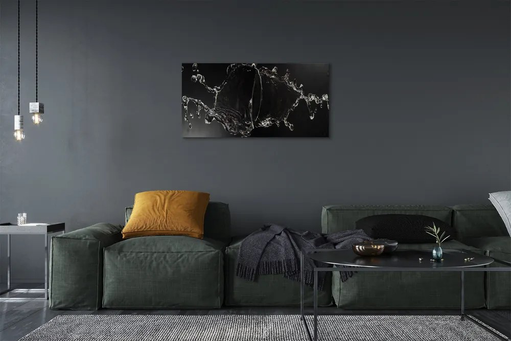 Obraz canvas Tryskanie vodné kvapky 140x70 cm