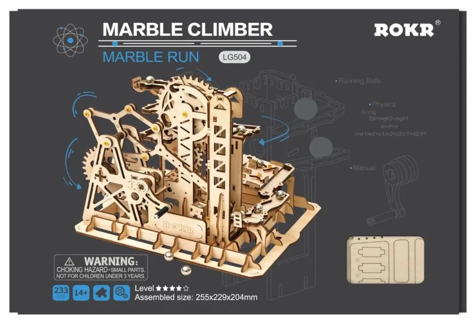 Robotime Rokr 3D Puzzle Marble Climber Kuličkodráha LG504 227ks