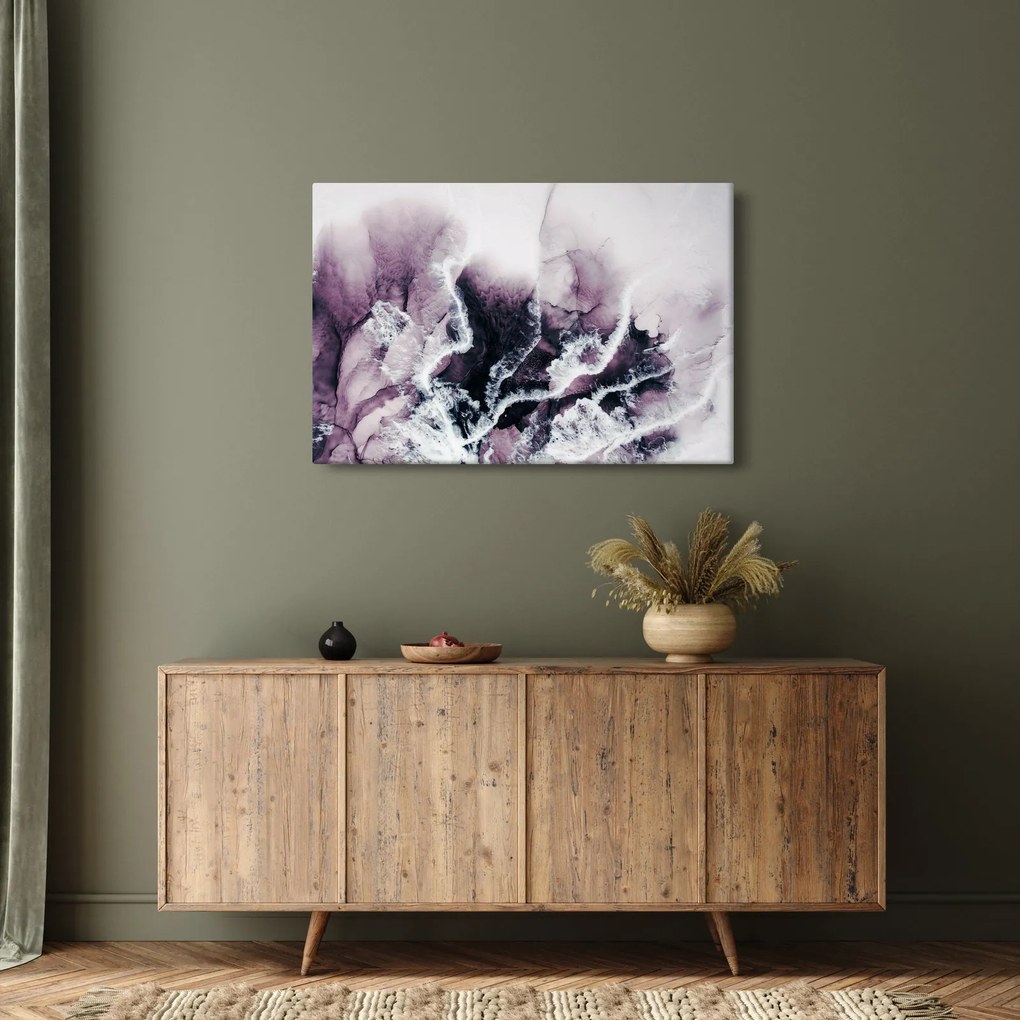 Obraz - Fialový mramor N⁰2 (90x60 cm)