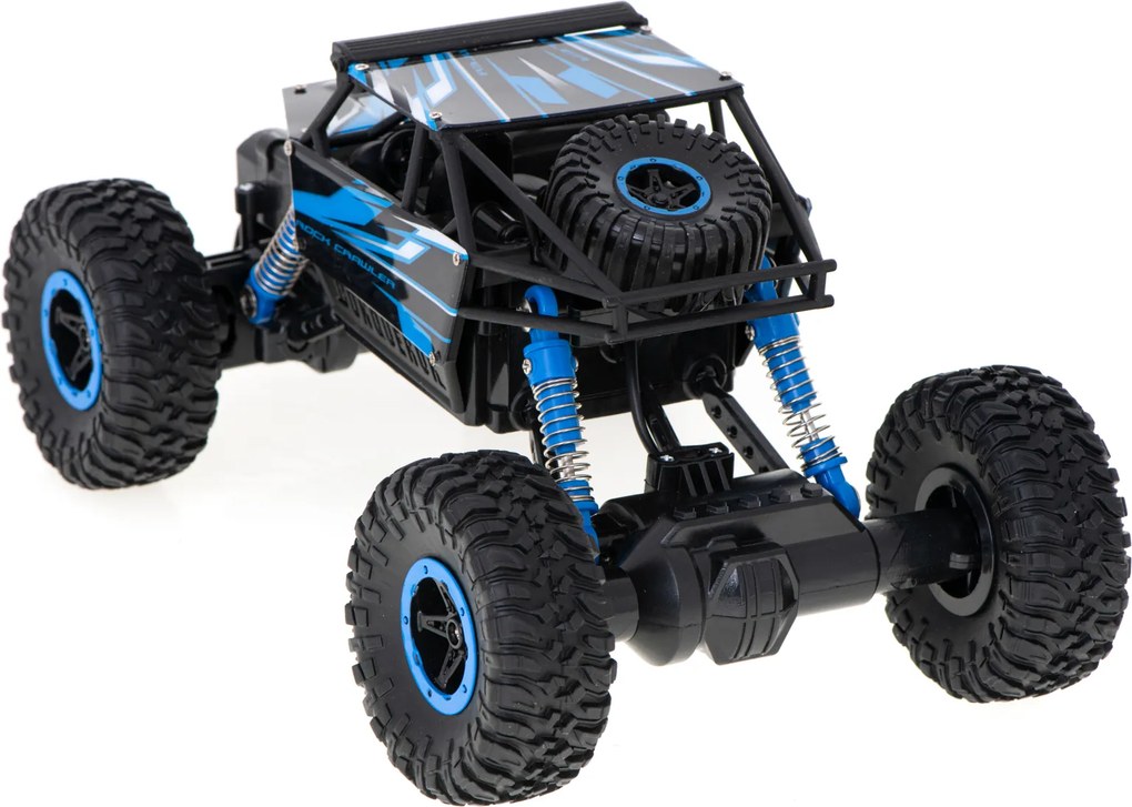 KIK RC Rock Crawler HB 1:18 4x4 - diaľkovo ovládané terénne auto, modré