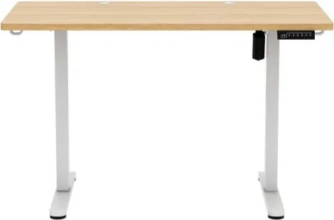 Elektrický výškovo nastaviteľný stôl Mark Adler Leader 6.9 Dub Craft / biely