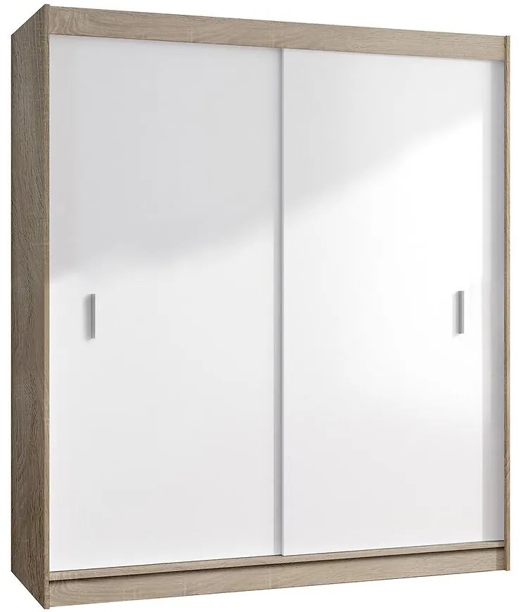 Skriňa POP 180 biela/sonoma