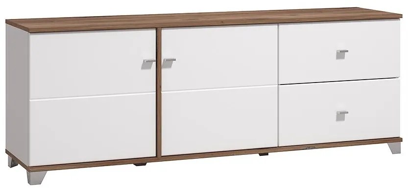 TV stolík Burgundy Biela/Dub 11012060