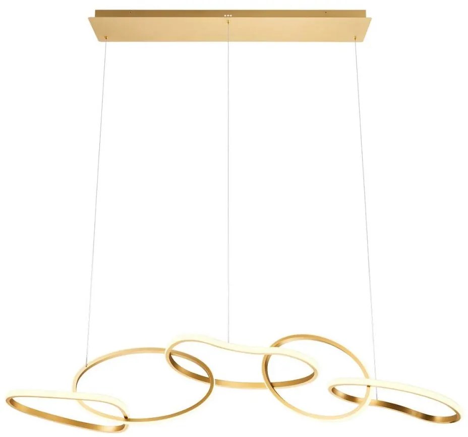 Redo 01-3392 - Stmievateľný LED závesný luster na lanku BIAS LED/120W/230V zlatý