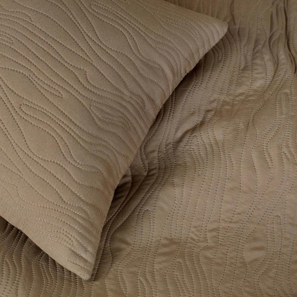 Goldea prehoz na posteľ - hnedo-biely 220 x 240 cm